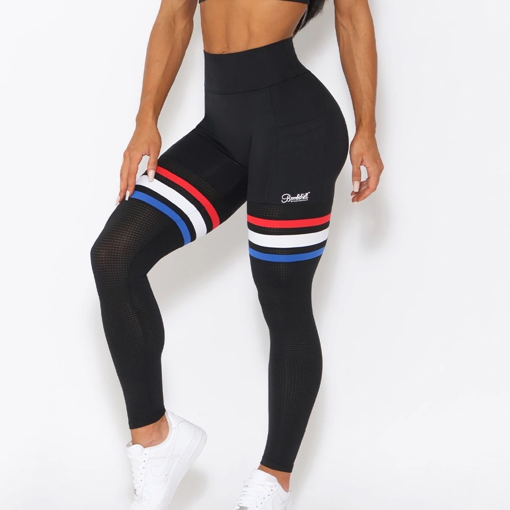 SOLD- Bombshell Sportswear Scrunch Thigh-Highs Small NWT